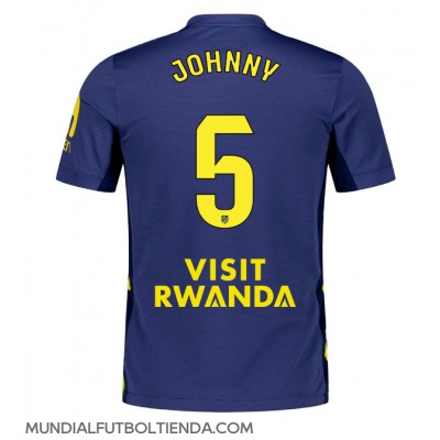 Camiseta Atletico Madrid Johnny Cardoso #5 Segunda Equipación Replica 2025-26 mangas cortas Camiseta Atletico Madrid Johnny Cardoso #5 Segunda Equipación Replica 2025-26 mangas cortas